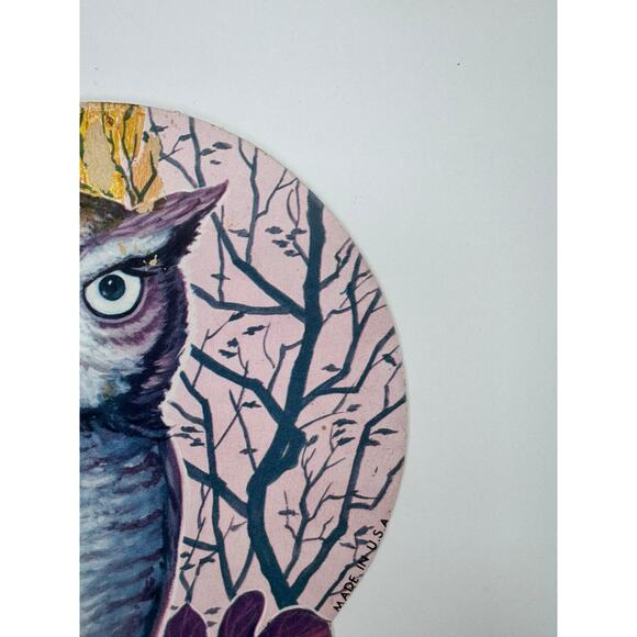 Vintage Halloween Die-Cut | Owl On Branch | 1980s Decoration - Made in USA - Picture 4 of 11